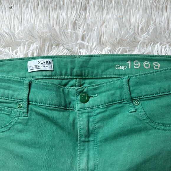 GAP Legging Jean, Green Size 30 10R - Picture 3 of 5